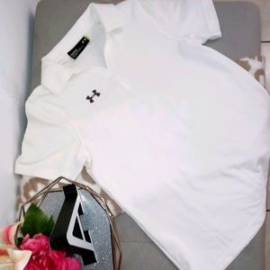 Under armour polo shirt white